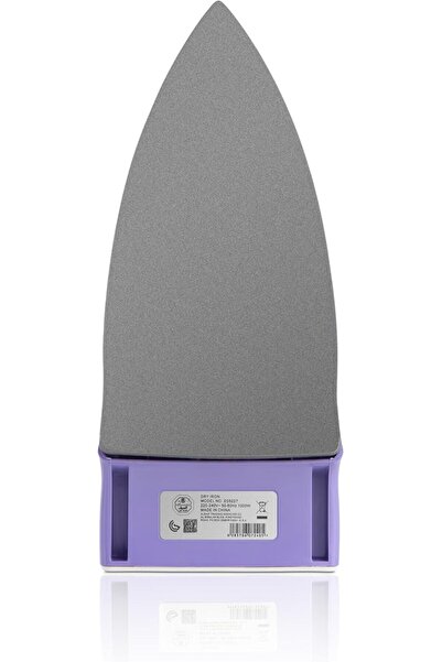 ALSAIF 1000W Electric Dry Iron, Non-stick Plate, Adjustable Heat, Purple (E05227)