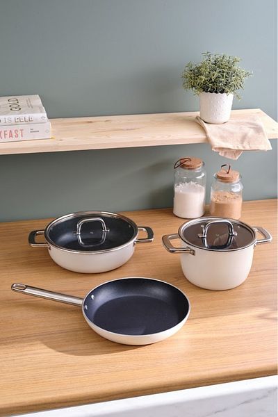 Karaca Biodiamond Victoria 5 Pars Cookware Set with Induction Base