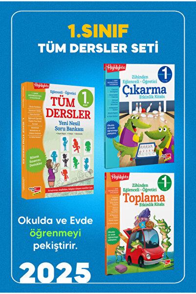 Dikkat Atölyesi Yayınları 1. Sınıf Tüm Dersler Yeni Nesil Soru Bankası Ve 1. ...