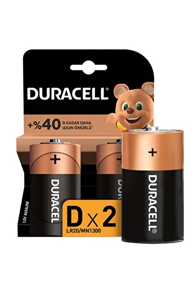 Duracell D Büyük Pil 2'li