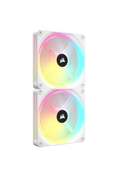 Corsair Ventilator Corsair iCUE LINK QX140 RGB Magnetic Dome, Starter Kit, 140 mm, Alb