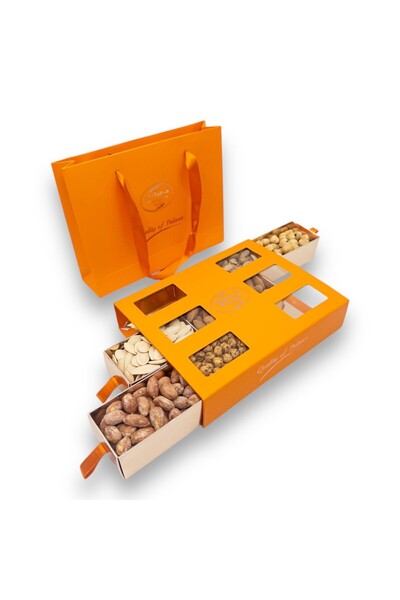 Malatya Pazarı Palancı Altı Gözlü Lüks Kuruyemiş Kutu 450 g