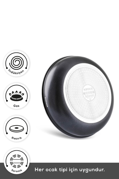 Karaca Biodiamond Easy Clip Çıkarılabilir Saplı İndüksiyon Tabanlı 12 Parça Tencere / Tava Seti