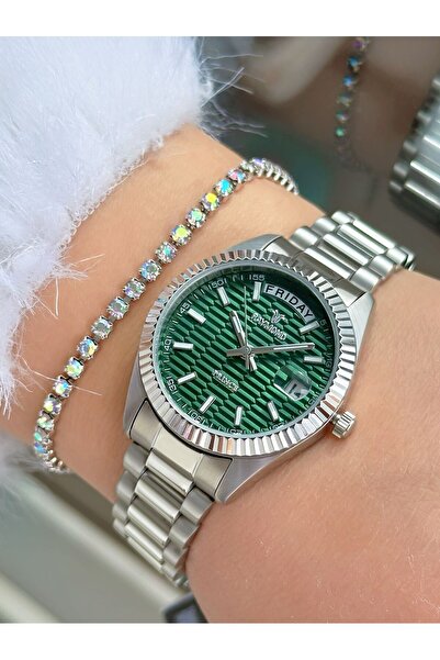 Raymond Rym-61001L Women's Wristwatch - Steel Case and Band - 2 Years Warranty