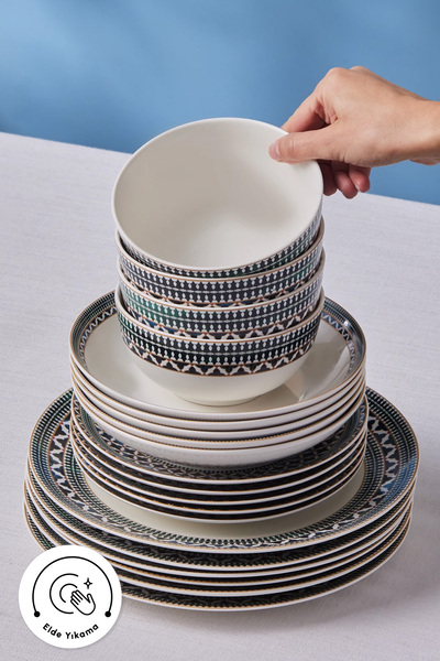 Karaca Forever Bone Cordoba 53 Parça 12 Kişilik Yemek Takımı