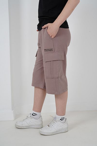 HayKids Αγόρι δύο νήματα ύφασμα Cargo Pocket Capri