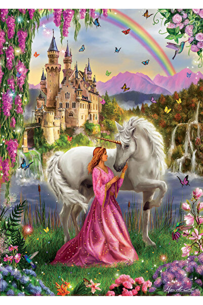 Genel Markalar Puzzle Faıry And Unıcorn 500 Parça Puzzle