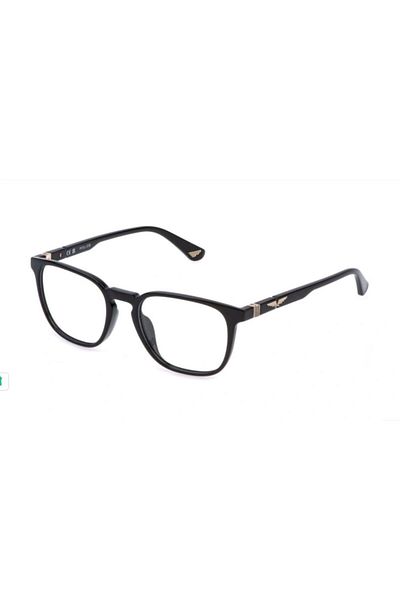 Police Vplq67 - 0Z42 Total Glossy Black |   Glasses Men's Blue Light Protection Numberless Display Glasses
