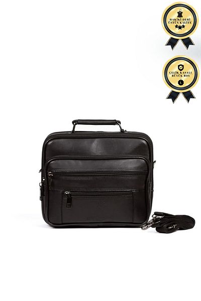CERFF LEATHER CLUP Ανδρική δερμάτινη τσάντα με λουράκι ώμου (ΜΕΓΑΛΗ) 24*20 εκ.)