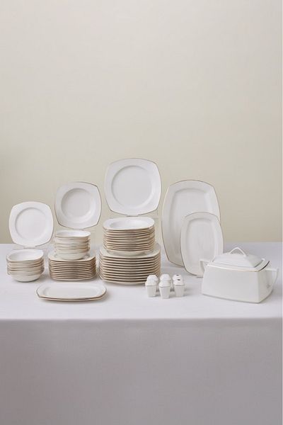 Karaca Chiara 60 piese - Set de cină din aur pentru 12 persoane