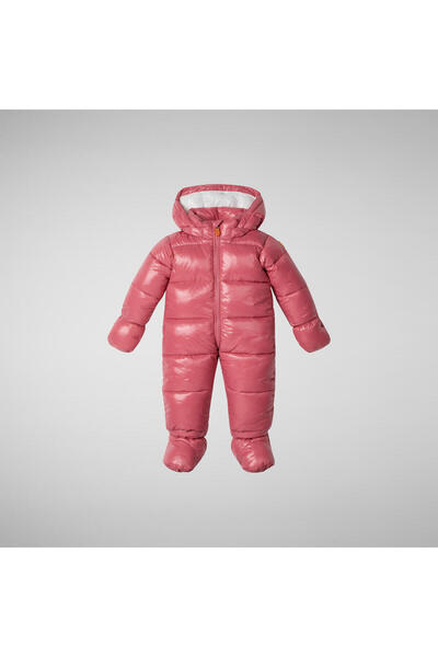 SAVE THE DUCK Unisex Çocuk Kapüşonlu Tulum Pembe - Shell