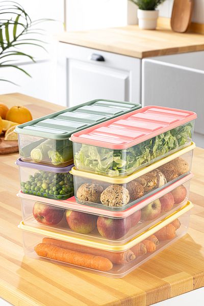 Karaca Stella 6-Piece Refrigerator / Deep Freezer Organizer and Storage Container