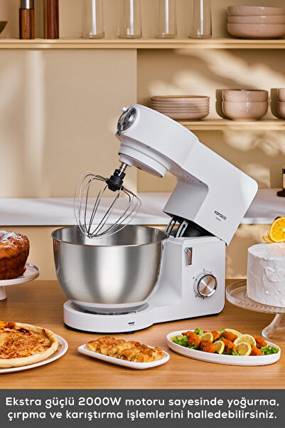 Karaca Multichef Ultra 2000W 7 Litre Stand Mikser Porcelain White