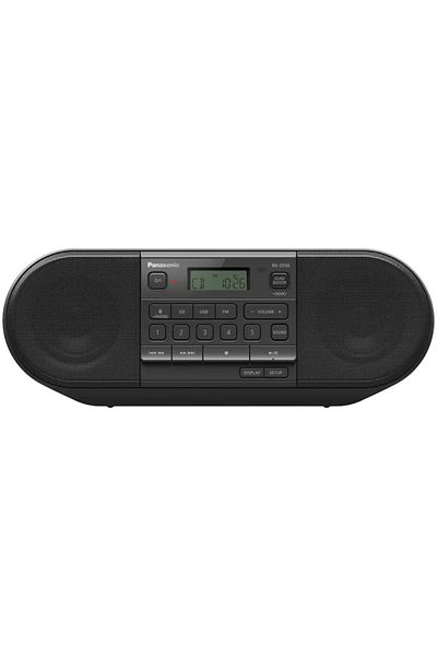 PANASONIC Panasonic RX-D550E-K portable radio, 20W, Bluetooth, CD, USB, FM tuner, Black