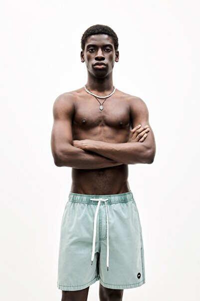 Pull & Bear STWD boyalı deniz şortu