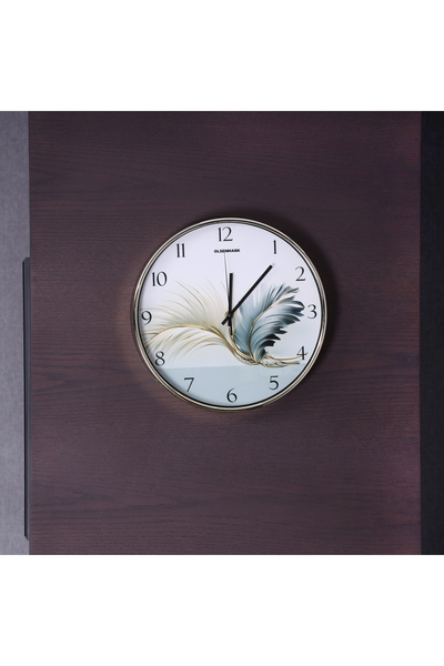 Olsenmark Round Wall Clock OMWC1910 WallMounted, Battery Operated and Durable...