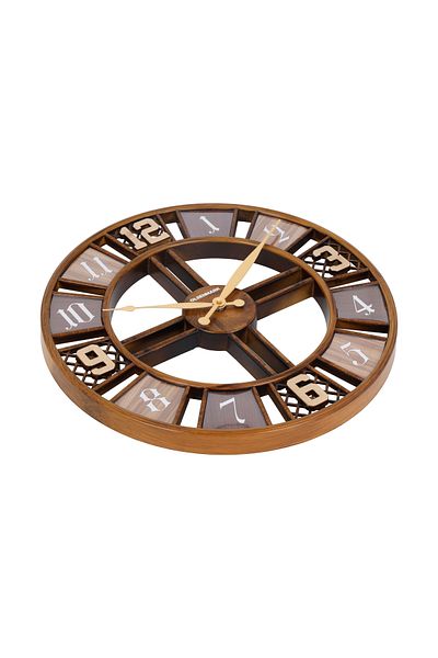 Olsenmark Round Wall Clock OMWC1924 WallMounted, Battery Operated and Durable and 2 YEAR WARRANTY