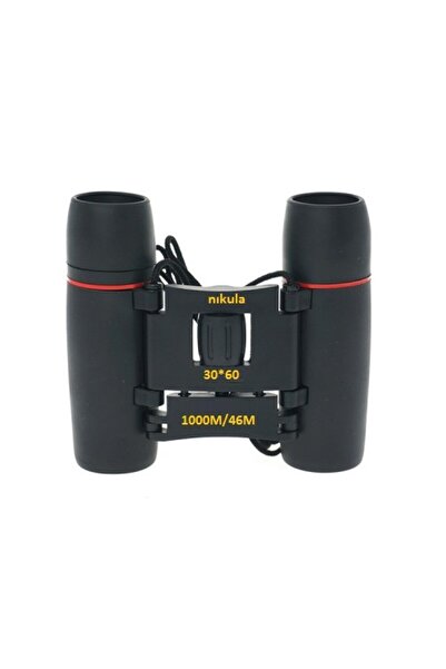 Nikula 30X60 Cepte Taşımalı Kauçuk Kaplamalı Mini Dürbün Siyah