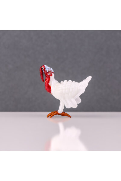 ADAMODART Beyaz Hindi Cam Biblo