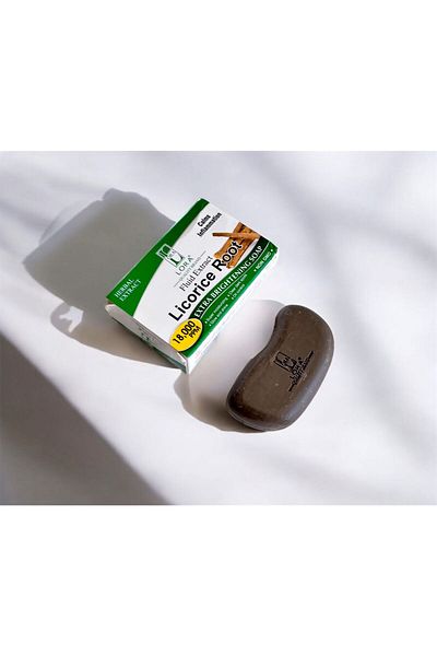 Lora Licorice soap rejuvenates the skin with a natural touch