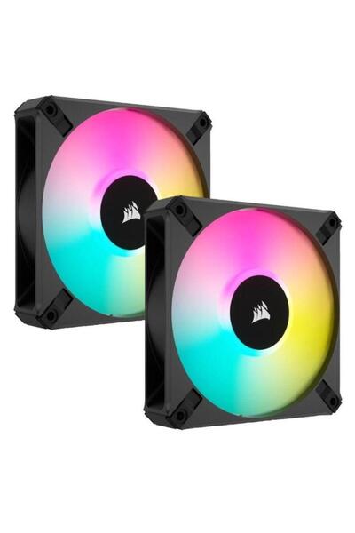 Corsair Kit 2 ventilatoare Corsair AF140 Elite RGB, PWM, 140mm