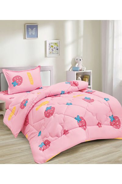 Generic 3 Piece Single Crib Bedding Set, Lightweight Comforter, Suitable for All Seasons G5