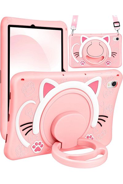 UnDePlus Samsung Galaxy Tab S6 Lite 2024 - P620 P610 Case Elegance, Kids Cat 13-15-17