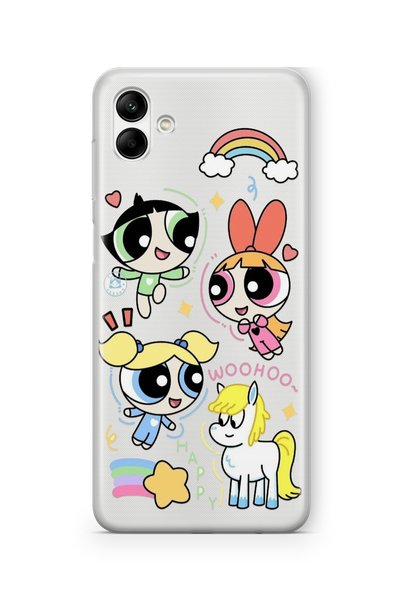 Multitronic Samsung Galaxy A05 Compatible Powerpuff Girls Design Printed Tran...