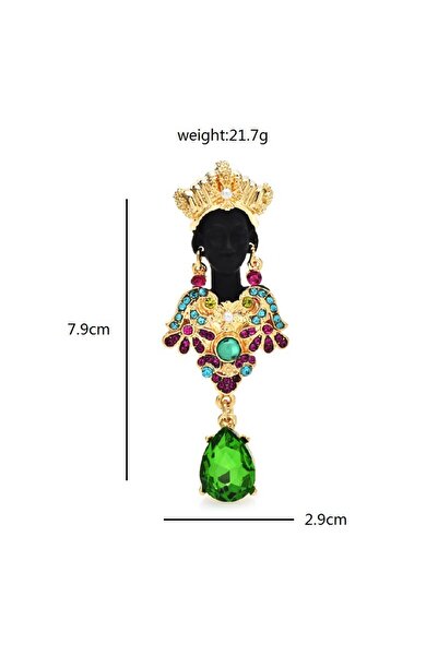 Choice دبوس بروش بتصميم رجل أسود بشرابة لؤلؤية إبداعية I0-3-3034، دبابيس إكسس...