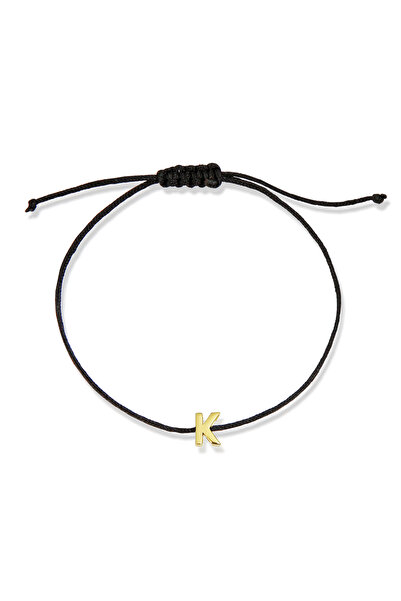 Altınkesesi 14 Ayar Altın İpli Harf Bileklik(K)