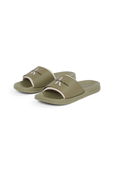 Calvin Klein Men Mermaid/Eggshell Rubber Neopren Sliders