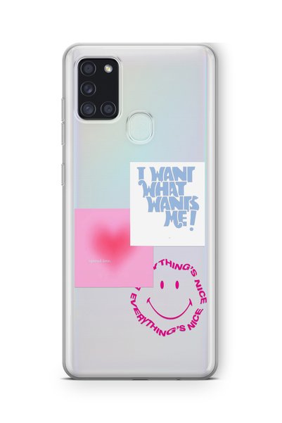 Multitronic Samsung Galaxy A21S Compatible Things Nice Design Printed Transpa...