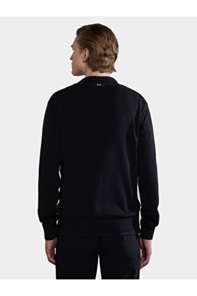 Napapijri Ανδρικό μαύρο πουλόβερ 0411 Napapijri