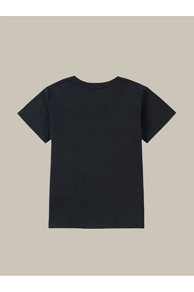 PENTHİLUS Short-Sleeved Round Neck T-Shirt, Comfortable and Stylish Top with Earphones Print