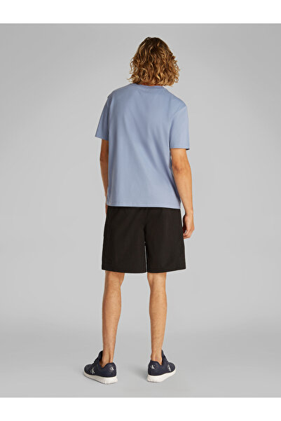 Calvin Klein Calvin Klein Men Blue Monologo Shift Short Sleeve T-Shirt