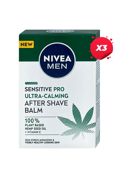 NIVEA X3 - NIVEA AFTER SHAVE BALSAM 100ML SENSITIVE PRO ULTRA CALMING