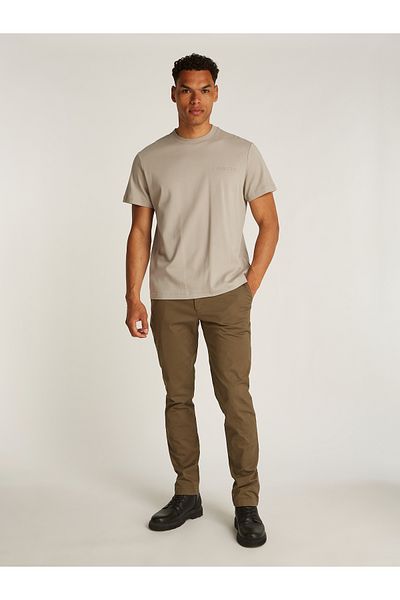 Calvin Klein Calvin Klein Men Khaki Embossed Logo Short Sleeve T-Shirt