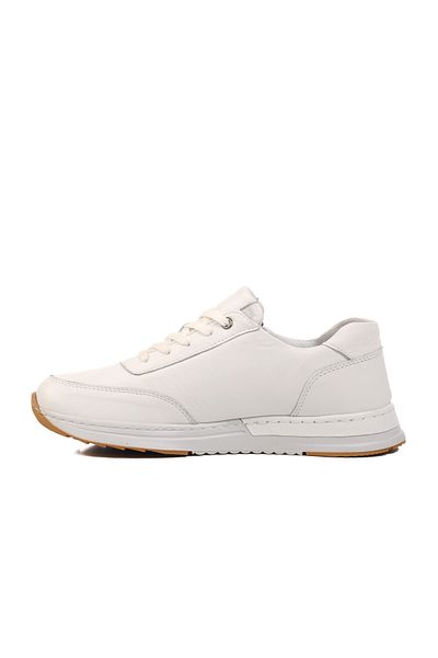 AYK'S Pantofi casual de damă din piele naturală albă AY385 Z