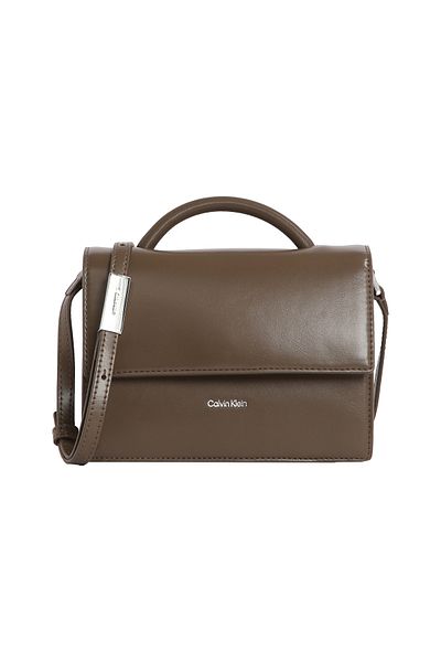 Calvin Klein Brown Linn Top Handle C Crossover Bag