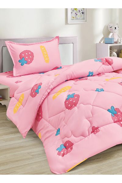 Generic 3 Piece Single Crib Bedding Set, Lightweight Comforter, Suitable for All Seasons G5
