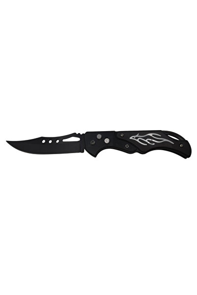 Depox Lovecký nůž IdeallStore, Fire Blade, nerezová ocel, 21,5 cm, černý