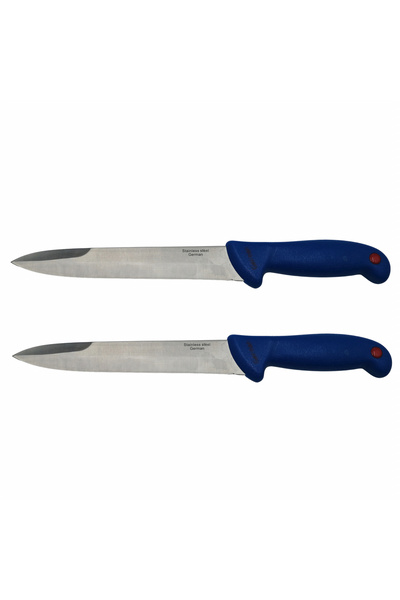 Depox Set de două lame pentru bucătar IdeallStore, oțel inoxidabil, 32 cm, al...