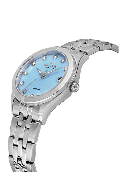 Nacar SAFİR CAM GÜMÜŞ KADIN KOL SAATİ NC34-39B763-AUMS