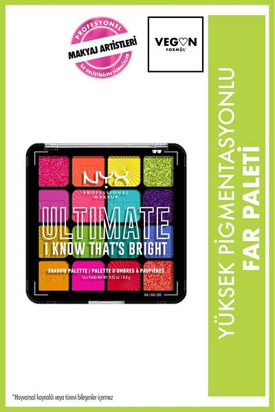 NYX Professional Makeup Ultimate Shadow Palette - Paradise Shock Eyeshadow Palette