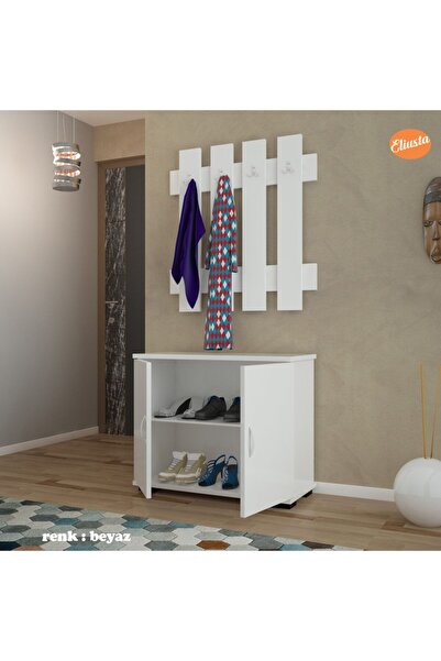 Modilayn Portmanto Takım Ayakkabılık Vestiyer Askılıklı Ayakkabılık Dolabı