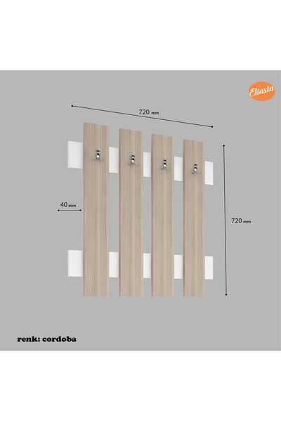 Modilayn MODİLAYN 70 x 70 x 4 cm Duvar Askılığı Portmanto Antre Askılığı