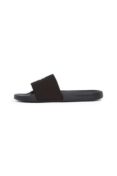 Calvin Klein Women Triple Black Monogram Hardware Sliders