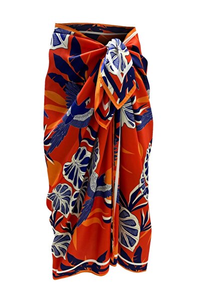 Bolder Stella Parrot Orange Long Pareo (Does Not Show) 100*145
