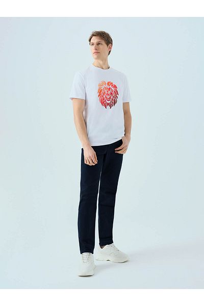Loft Ανδρικό μπλουζάκι Regular Fit White Lf2039546