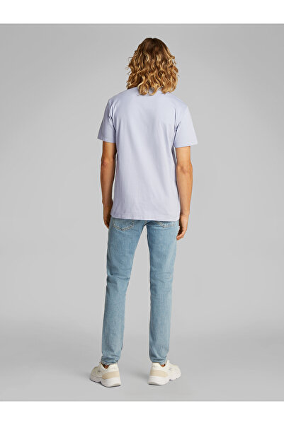 Calvin Klein Calvin Klein Men Blue Woven Label Regular Short Sleeve T-Shirt